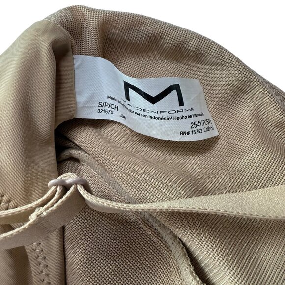 Maidenform Wear Your Own Bra Slip Firm Control Cool Comfort Beige Size S #2541 - Picture 4 of 15